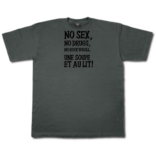 NO... - T-shirt  rock - modèle Fruit of the loom 205 g/m² -thème musique et rock'n'roll-