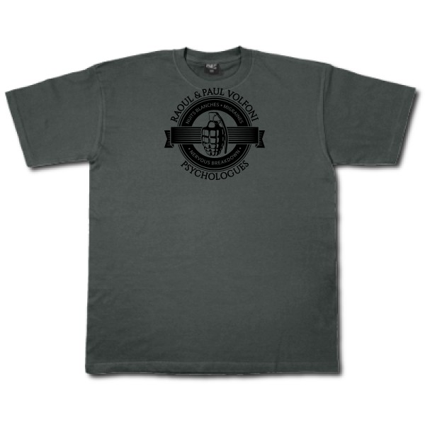 Volfoni -  T-shirt Homme - Fruit of the loom 205 g/m² - thème tee shirt  vintage -