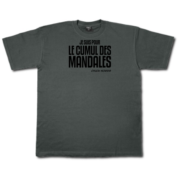 Cumul des Mandales - Tee shirt fun - Fruit of the loom 205 g/m²