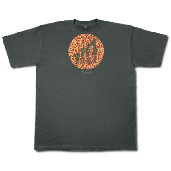 Daltonisme -T-shirt original Homme -Fruit of the loom 205 g/m² -thème rétro et vintage -