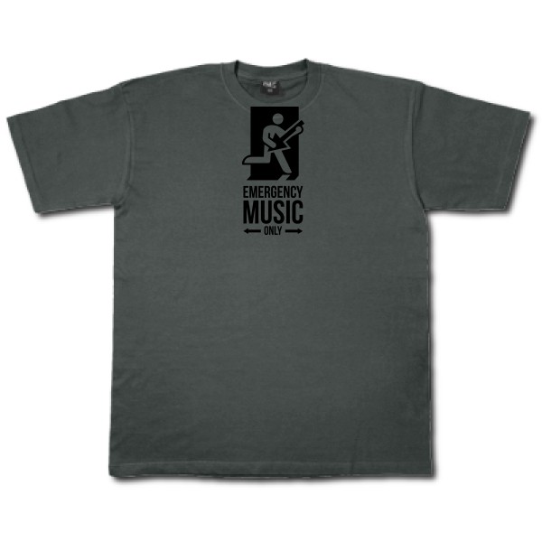EMERGENCY - T-shirt  rock Homme - modèle Fruit of the loom 205 g/m² -thèmehumour et musique -