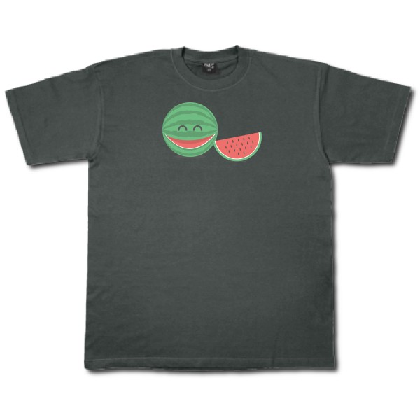 TRANCHE DE RIGOLADE -T-shirt rigolo imprimé Homme -Fruit of the loom 205 g/m² -Thème humour enfantin -