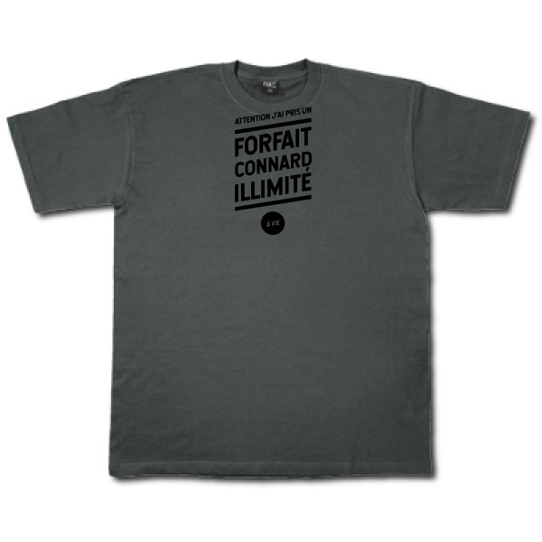 T-shirt - Fruit of the loom 205 g/m² - Forfait connard illimité