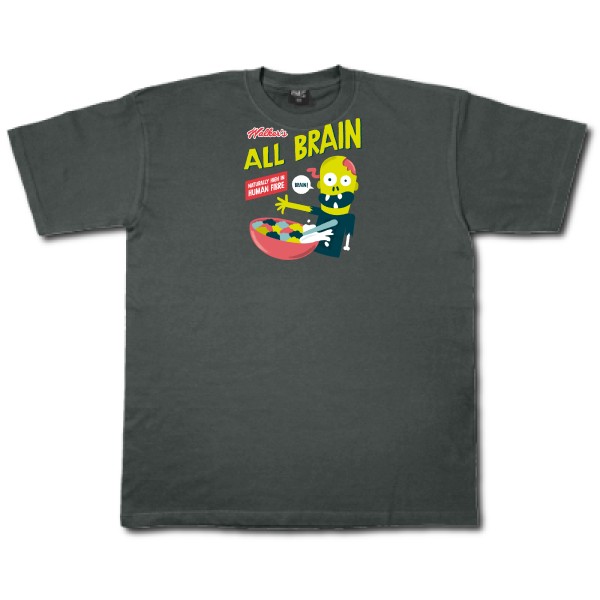 T-shirt original et drole Homme - All brain - 