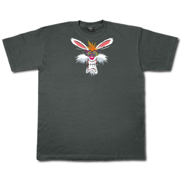 Rabbit  - Tee shirt humoristique Homme - modèle Fruit of the loom 205 g/m² - thème graphique -