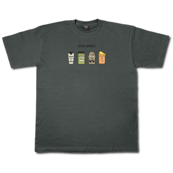 T-shirt - Fruit of the loom 205 g/m² - Famous monsters