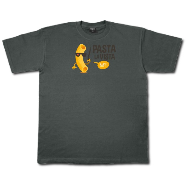 Pasta la vista - Fruit of the loom 205 g/m² Homme - T-shirt rigolo - thème humoristique -