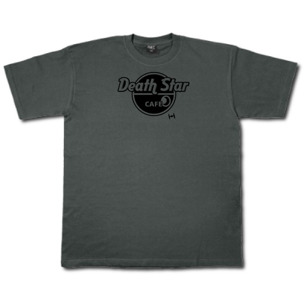 DeathStarCafe - T-shirt dark pour Homme -modèle Fruit of the loom 205 g/m² - thème parodie et marque-