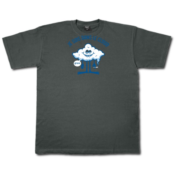 Cloud - T-shirt geek cool pour Homme -modèle Fruit of the loom 205 g/m² - thème Geek et gamers-