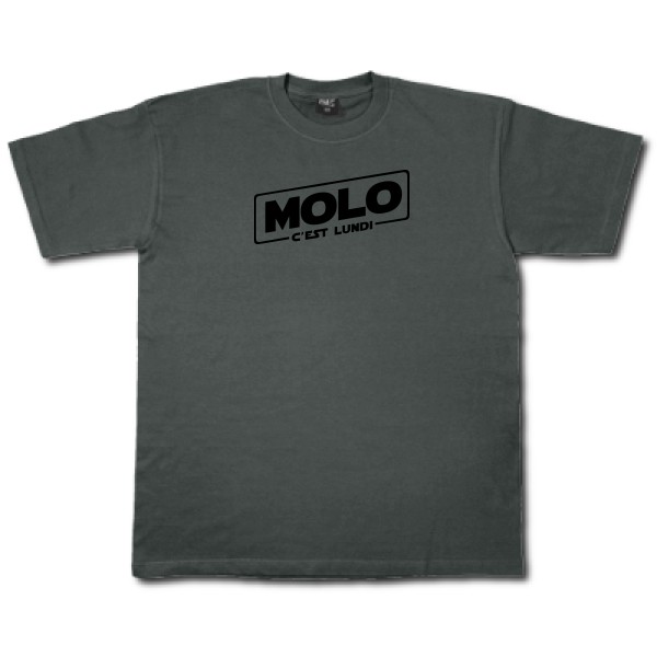 Molo c'est lundi -T-shirt Homme original -Fruit of the loom 205 g/m² -Thème original-