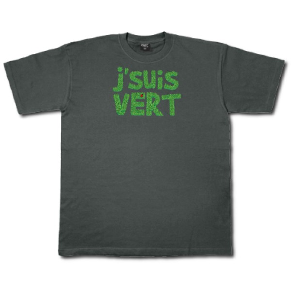 T-shirt original Homme  - suis vert - 