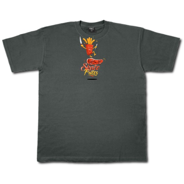 SKATE -T-shirt geek  -Fruit of the loom 205 g/m² -thème  humour  - 