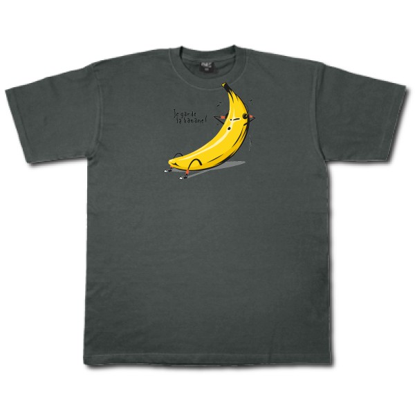 Je garde la banane ! - T-shirt drôle et cool Homme  -Fruit of the loom 205 g/m² - Thème original et drôle -
