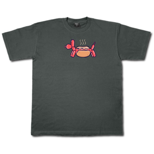 HotDog-T-shirt humoristique - Fruit of the loom 205 g/m²- Thème humour noir -