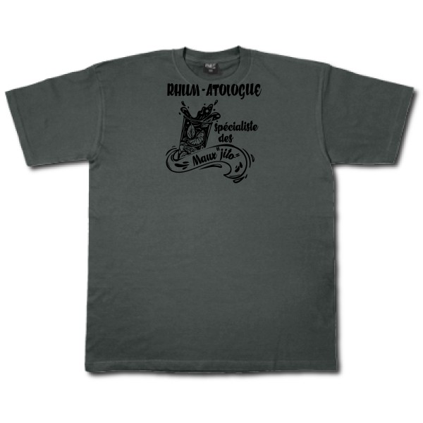 Rhum-atologue - Fruit of the loom 205 g/m² Homme - T-shirt musique - thème humour et alcool -