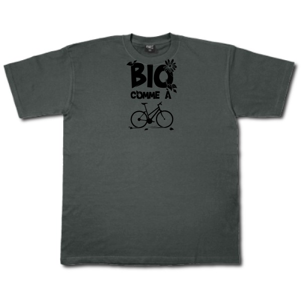 Bio comme un vélo - T-shirt ecolo humour - Thème tee shirts et sweats ecolo pour  Homme -