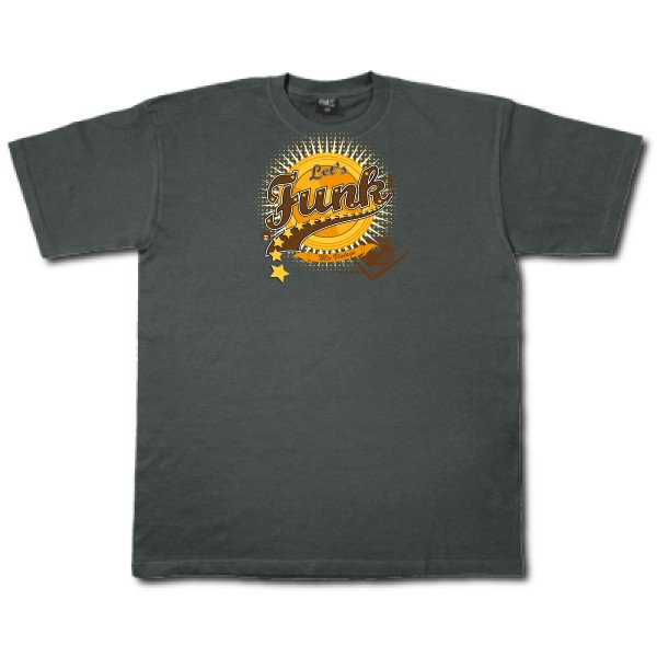 Let's funk - T-shirt vintage  - modèle Fruit of the loom 205 g/m² -thème rétro et funky -