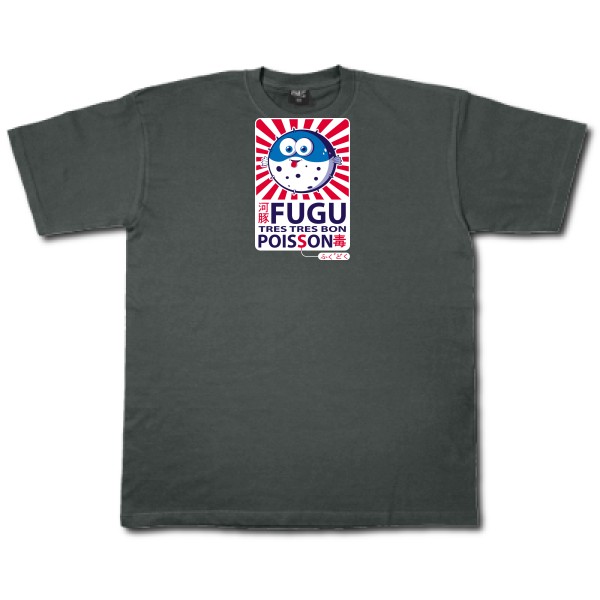 Fugu - T-shirt trés marrant Homme - modèle Fruit of the loom 205 g/m² -thème burlesque -