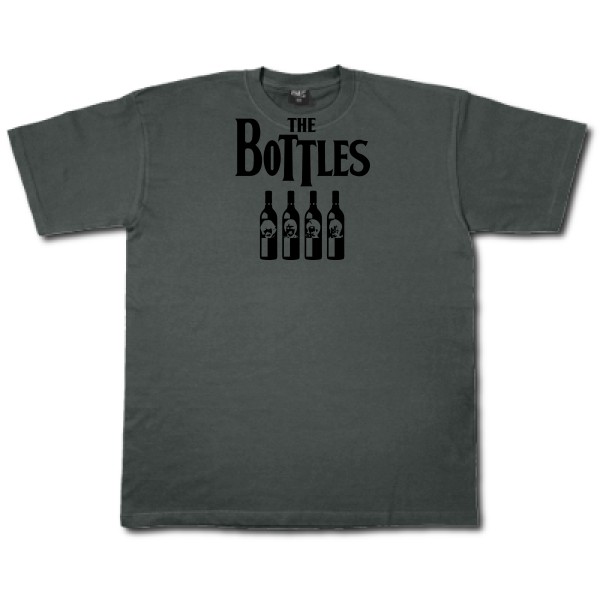 The Bottles - T-shirt parodie  pour Homme - modèle Fruit of the loom 205 g/m² - thème parodie et musique vintage -