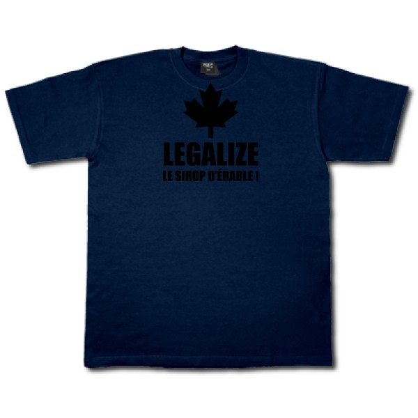 T-shirt - Fruit of the loom 205 g/m² - Legalize le sirop d'érable