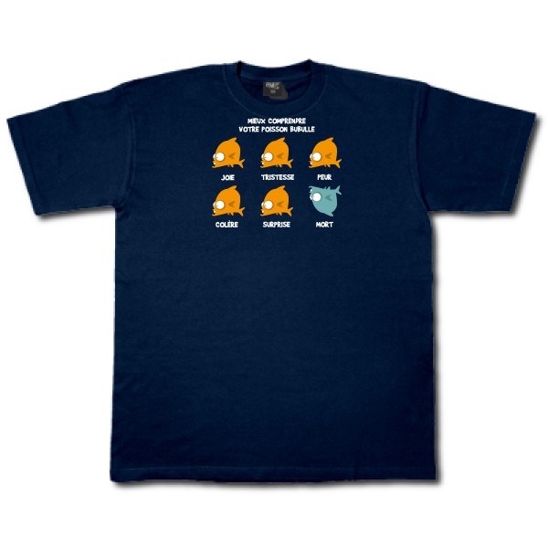 T-shirt - Fruit of the loom 205 g/m² - Mieux comprendre votre poisson bubulle