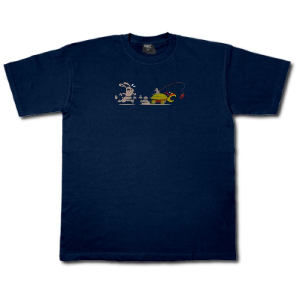 T-shirt - Fruit of the loom 205 g/m² - Le Lièvre et la tortue... ninja