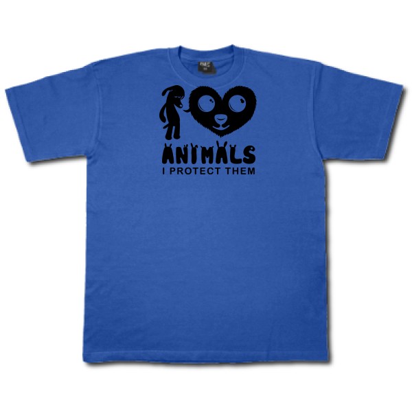 T-shirt - Fruit of the loom 205 g/m² - i love Animals