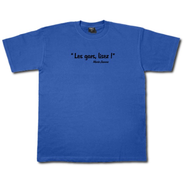 T-shirt - Fruit of the loom 205 g/m² - Les gars lisez !
