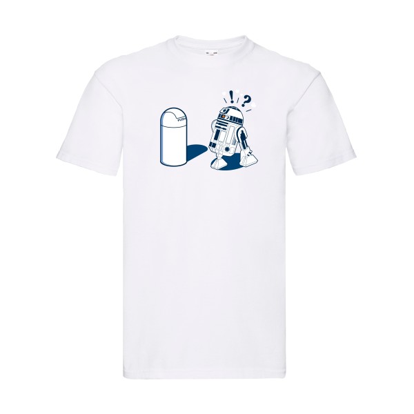 R2D2 7C - T-shirt R2D2 pour Homme -modèle Fruit of the loom 205 g/m² - thème parodie et cinema -