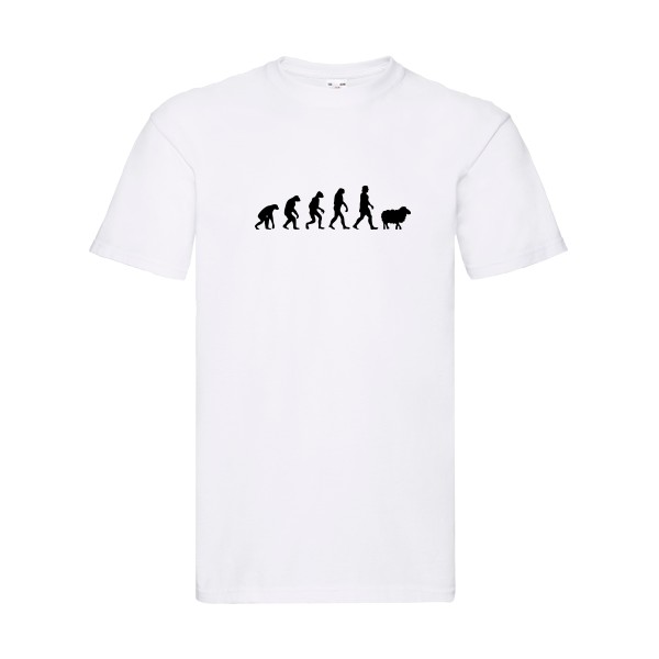 PanurgeEvolution - T-shirt évolution Homme - modèle Fruit of the loom 205 g/m² -thème humour -
