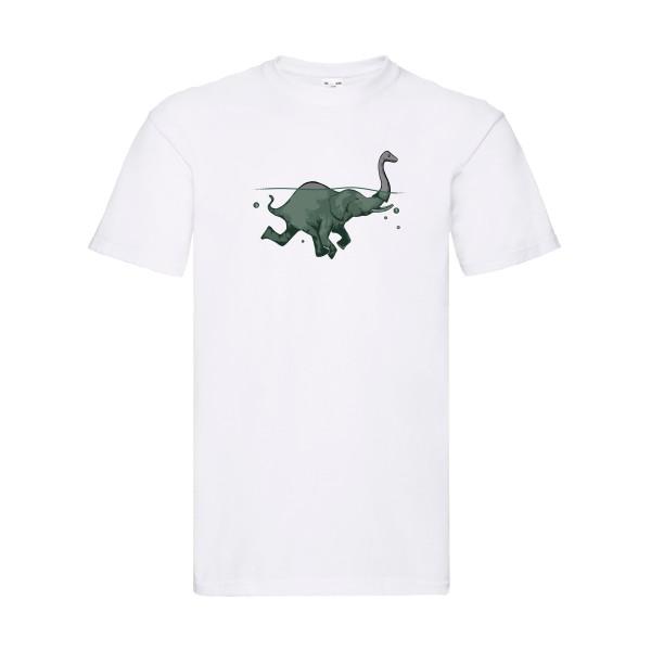 Loch Ness Attraction -T-shirt geek original Homme  -Fruit of the loom 205 g/m² -Thème geek original -