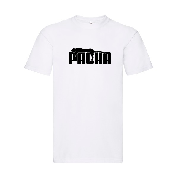 Pacha - T-shirt parodie humour Homme - modèle Fruit of the loom 205 g/m² -thème humour et parodie -