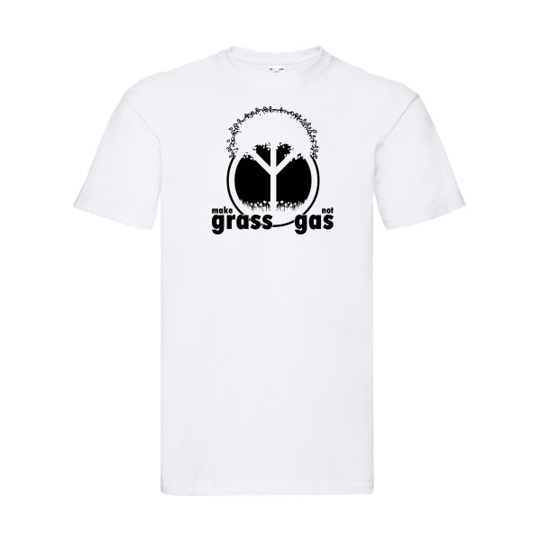 make grass, not gas-T shirt ecolo -Fruit of the loom 205 g/m²