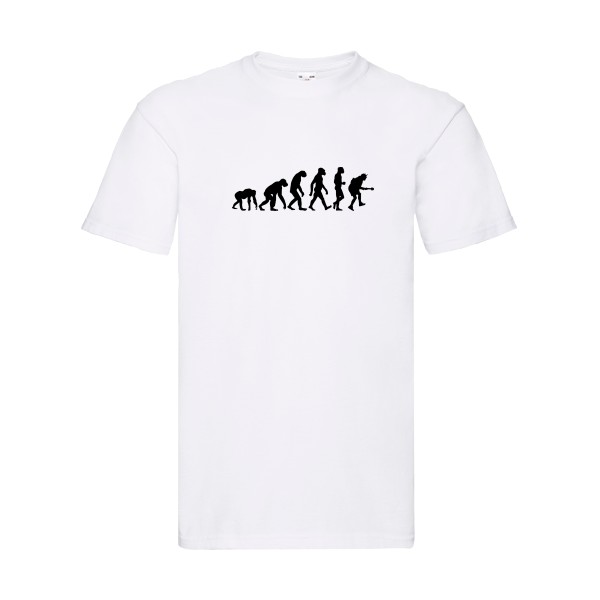 Rock Evolution - T shirt original Homme - modèle Fruit of the loom 205 g/m² - thème rock et vintage -