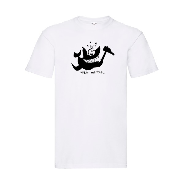 Requin marteau-T shirt marrant-Fruit of the loom 205 g/m²