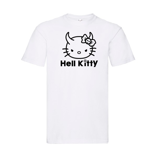 Hell Kitty - Tshirt rigolo-Fruit of the loom 205 g/m²