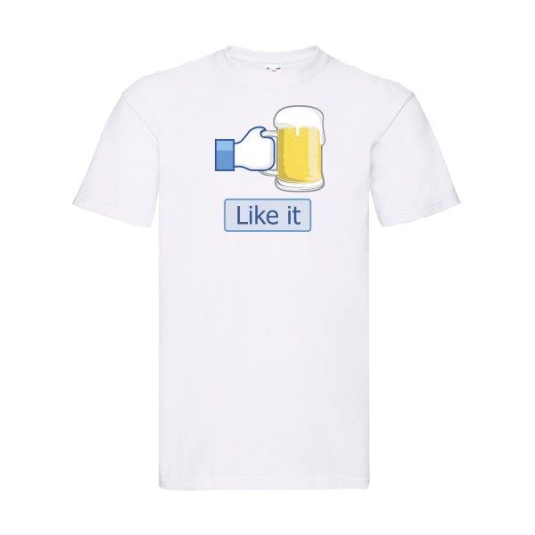 I like beer - T shirt humour alcool -