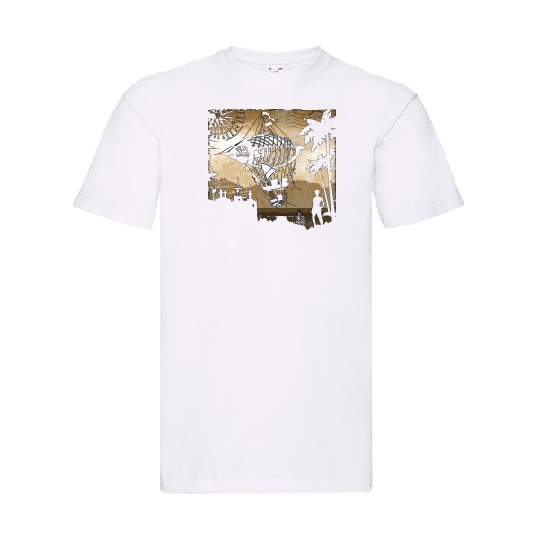 Carnet de voyage - T-shirt original Homme  -Fruit of the loom 205 g/m² - Thème voyage -