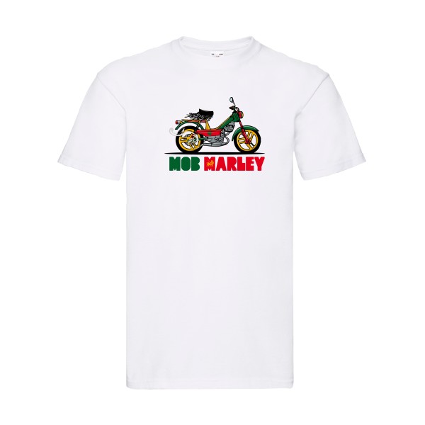Mob Marley - T-shirt reggae Homme - modèle Fruit of the loom 205 g/m² -thème musique et bob marley -