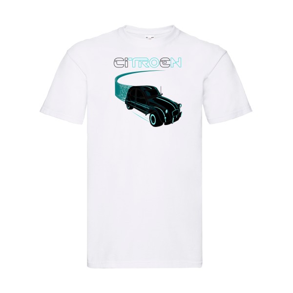 Tron - Tee shirt voiture - Fruit of the loom 205 g/m² -