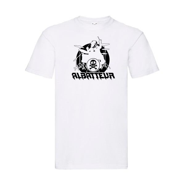 ALBATTEUR - T-shirt rock pour Homme -modèle Fruit of the loom 205 g/m² - thème vintage et musique -
