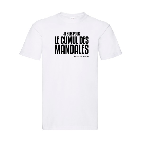 Cumul des Mandales - Tee shirt fun - Fruit of the loom 205 g/m²