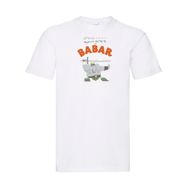 CONAN le BABAR -T-shirt parodie  -Fruit of the loom 205 g/m² - thème  cinema  et vintage - 