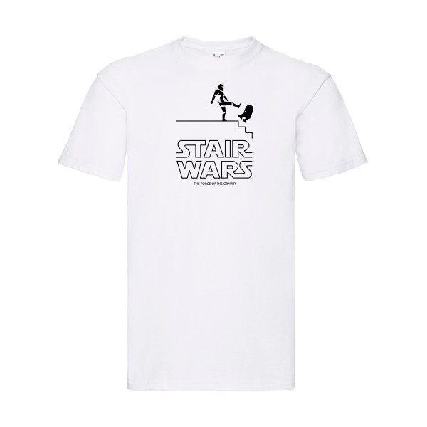 STAIR WARS -T-shirt humour Homme -Fruit of the loom 205 g/m² -thème parodie star wars -
