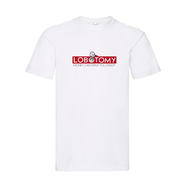 Lobotomy - T-shirt geek Homme  -Fruit of the loom 205 g/m² - Thème geek et gamer -