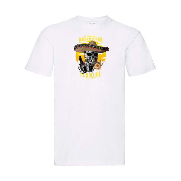 bibinator - T-shirt alcool Homme - modèle Fruit of the loom 205 g/m² -thème parodie alcool -