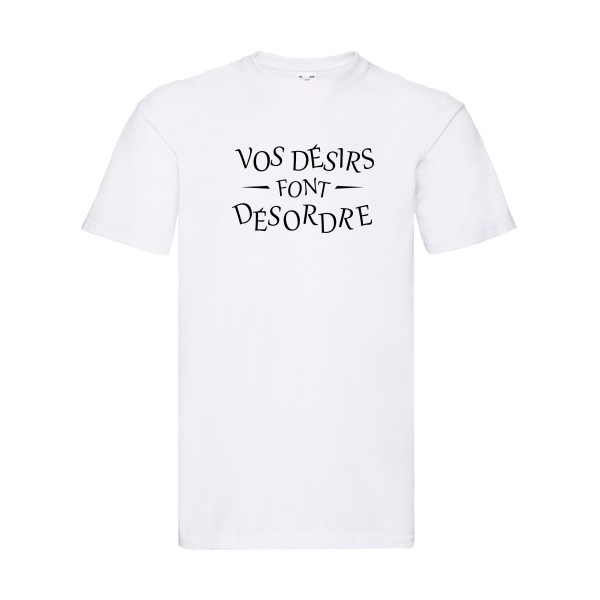 Désordre-T shirt a message drole - Fruit of the loom 205 g/m²