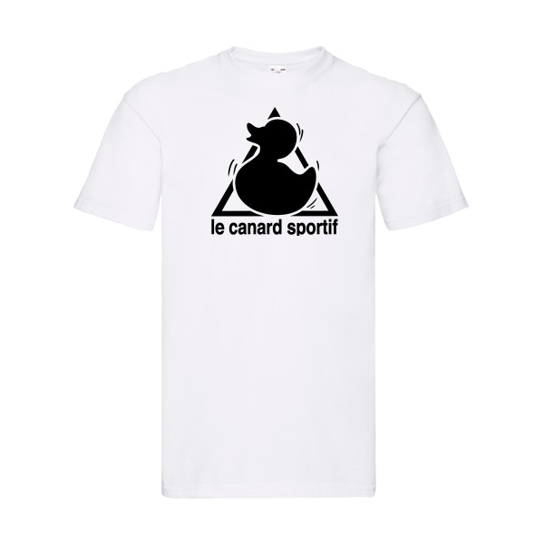 Canard Sportif -T-shirt humoristique - Homme -Fruit of the loom 205 g/m² -thème  humour et parodie - 