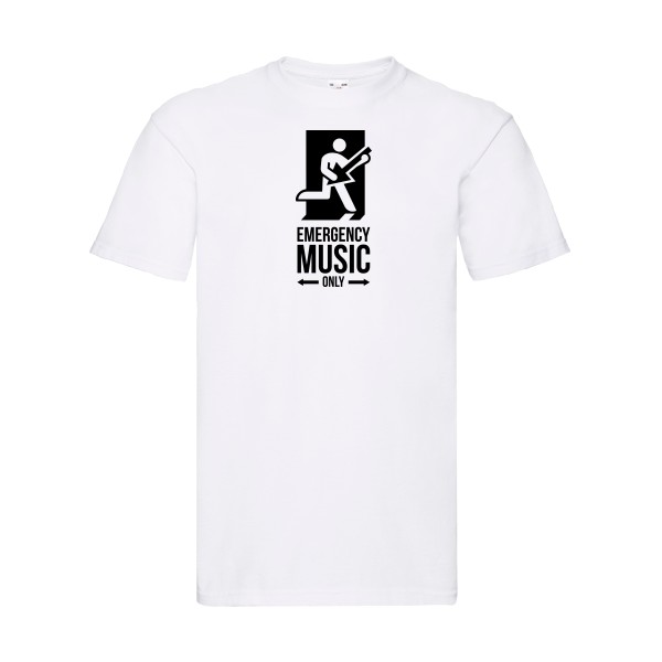 EMERGENCY - T-shirt  rock Homme - modèle Fruit of the loom 205 g/m² -thèmehumour et musique -