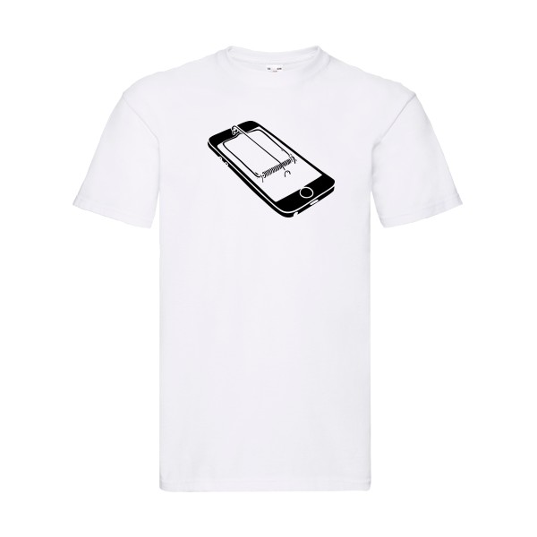 Piège - T-shirt amusant pour Homme -modèle Fruit of the loom 205 g/m² - thème Geek et gamer -